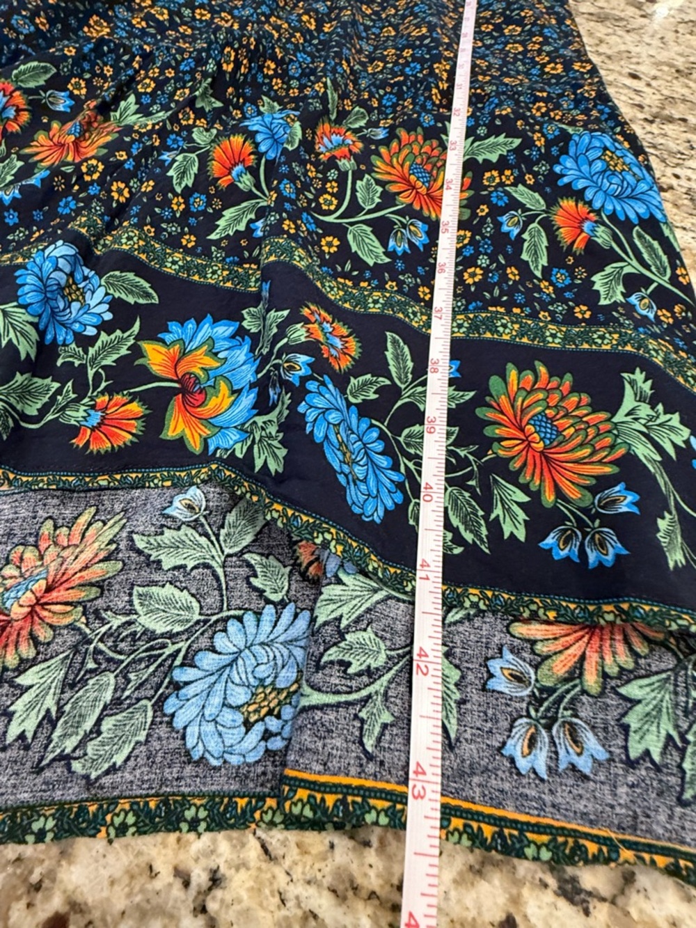 Temofon ditsy multi floral pattern sleeveless midi dress SZ M - Picture 11 of 13